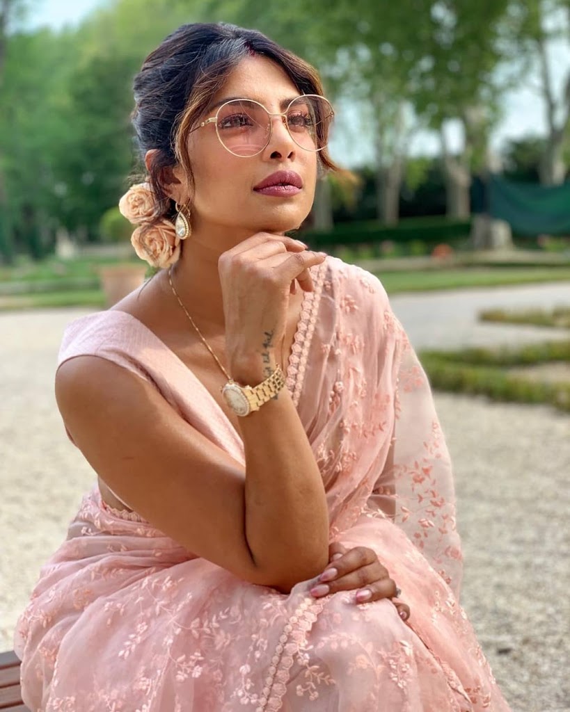 priyanka chopra in saree